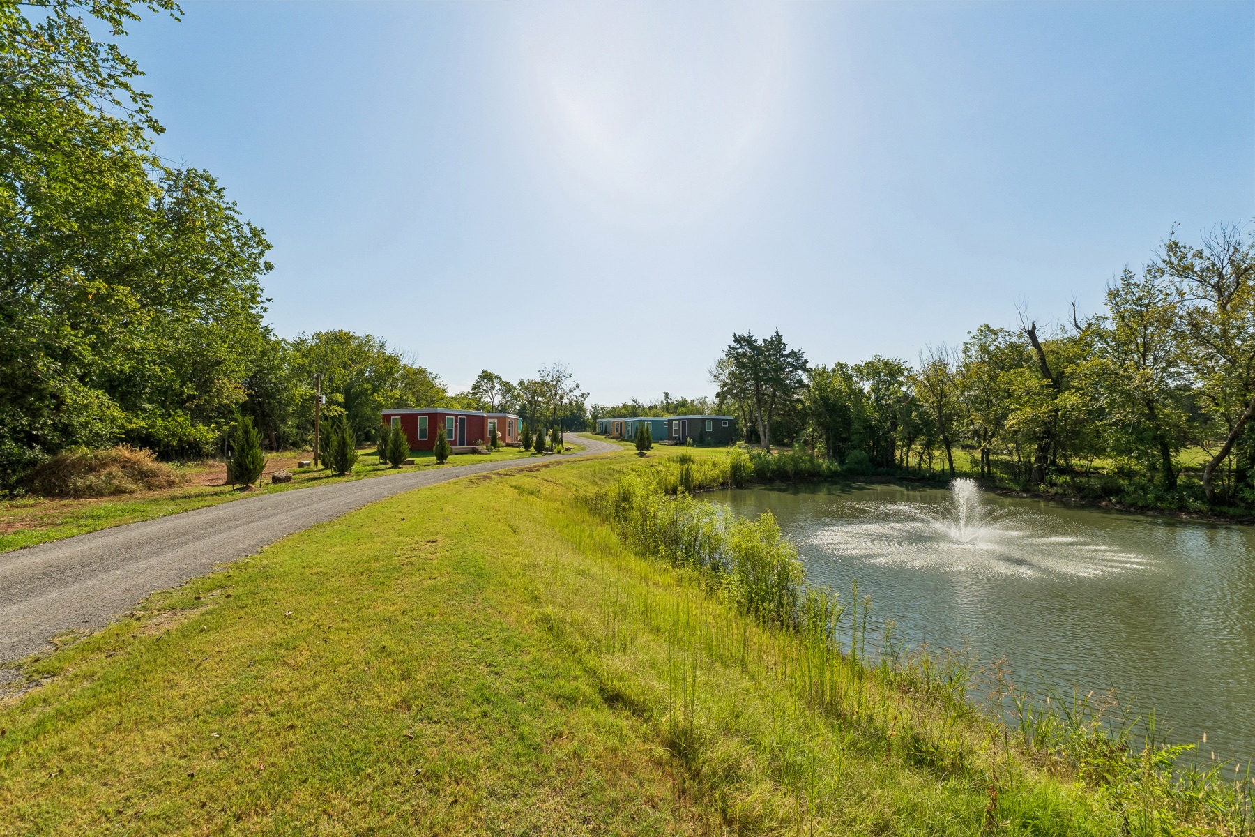 Pond and open grounds at Pasadera